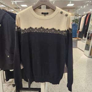 올리비아로렌 HC05 레이스패치 라운드니트 VOBBL3F8131