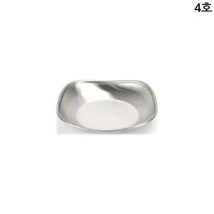 스테인레스 앞접시겸용 후지 사각찬기 무광 4호 접시 요리접시 음식접시 심플접시 스테인리스접시 스텐접시