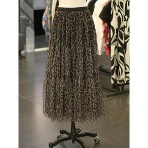 르니앤맥코이 세이브존03 [르니앤맥코이] 허리 밴딩 레오파드 샤 스커트 AGMM11SK400HJY-1A