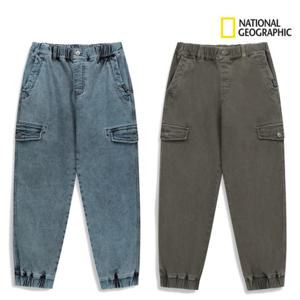 내셔널지오그래픽키즈 K254UPT050 남여공용 기모 조거 청바지 데님 팬츠 170 겨울 고학년딜