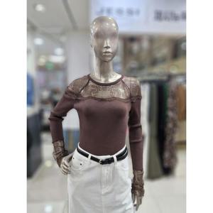 제시뉴욕 세이브존04 레이스 오프숄더 디테일 니트티 JE95KO5450KO