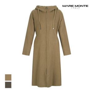 [마레몬떼]MARIO후드넥 집업디자인 롱코트_M22NMCT45P0