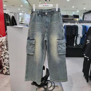 에어워크주니어 sh06 카고 와이드 데님팬츠 R257B3104A