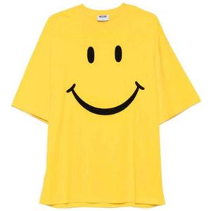 모스키노 반팔 티셔츠 V072352411027 YELLOW