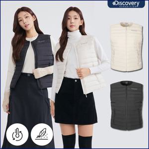 디스커버리 25FW신상 여성 픽시버G 튜브 다운 패딩베스트 DWDV72056