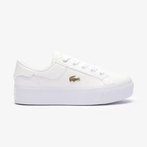 라코스테 여성 Ziane Platform 레더 스니커즈 RZ8005W55N 216