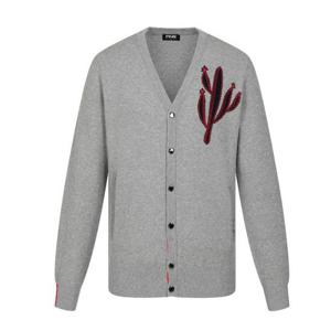 [핑골프][양말증정]남성 선인장 포인트 니트가디건 111E3SD182