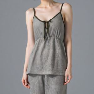 [바바라(언더웨어)]시원한 여성 홈웨어 캐미숄 상의 ACS4602S