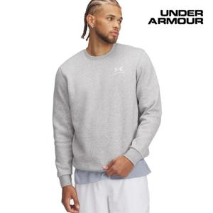 [언더아머(백)]남성 UA 아이콘 플리스 맨투맨 크루 긴팔 라운드 티셔츠 1374250-011
