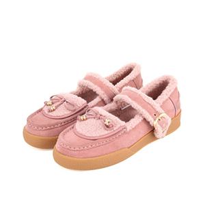 [BABARA] 바바라 모카신 메리제인 퍼 로퍼 BBH558PK