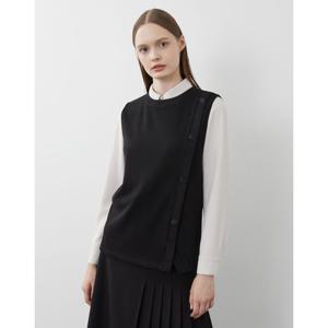 [올리비아로렌]골지 버튼 베스트__VOBAN3W9171