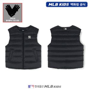 [MLB키즈US] (7ADVB0356-50BKS) [플리스장갑증정] 에어 데일리 경량 덕다운 베스트 아동베스트 키즈베스트