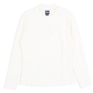 휠라긴팔티 KQC FS2RLG4251F-CRM 여성테크 플리츠 긴팔티