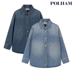 [폴햄] PHF4WC2043 여성 데님 셔츠