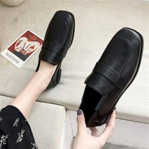 슬링백 여성 3컬러 데이트 코디 사각코 블러퍼 슈즈 신발