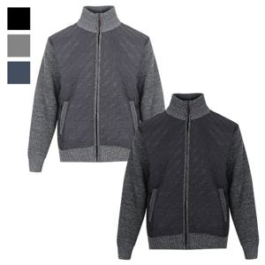 남자 겨울 보아털 기모 니트 집업 BM-JUW-701