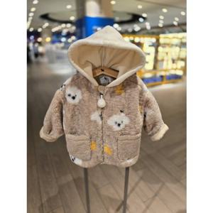 [블루독베이비] 25 FW(BR)도기패턴 FUR 점퍼(45C1411301)아우터 뽀글이 겨울 백일 돌 선물 조카 (45C141130