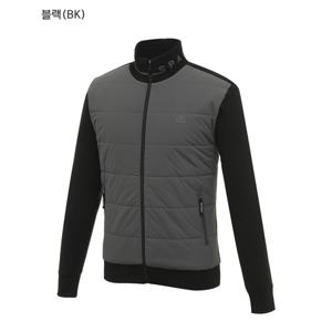 [디즈니골프]남성 하프넥 배색 패딩 니트 집업 점퍼 (SO3MJB003-