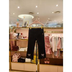 프렌치캣5 여아 블랙진부츠컷기모스판바지 (Q55DBP060)