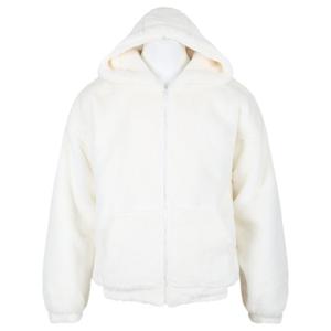 남자 겨울 세미 오버핏 극세사 후드집업 점퍼 RB-JUW-Q055-아이보리