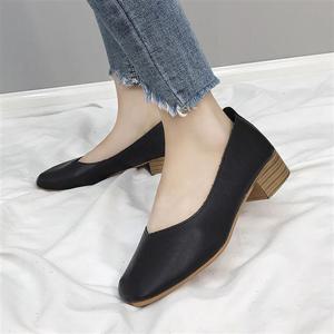 편한플랫 여성 봄단화 굽있는 플랫슈즈 직장인 출퇴근 편한구두