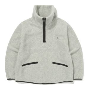 [빈]그레이 폴라폴리스 하프 집업 티셔츠BZ71TS01GY