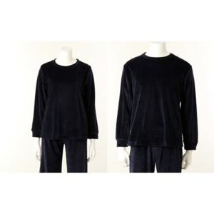 [비너스] 벨로아 골지 네이비 솔리드 커플 이지웨어 상의 [VEV3975W VEV3975M]