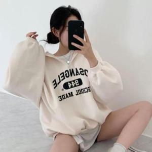 [다잇템]여성 FW 보온 빅사이즈 나염 후드티