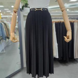 아날도바시니 DP01 골든 밴딩 주름 스커트 AY04SK30S