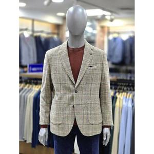 런던포그 세이브존04 사크랜드 울 글랜채크 베이지 자켓 LPWJA798