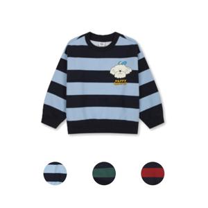 탑텐키즈 MKF4TR3102 공용 노이신 플리스 스트라이프 스웨트셔츠