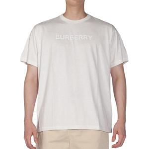버버리 로고 프린트 코튼 저지 반팔티셔츠 8068709 A4187