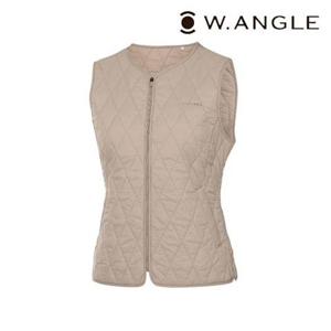 [와이드앵글]   WWU23691E2  VA 패딩 퀼팅 라운드 풀오픈 베스트 L (Beige)