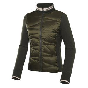 [와이드앵글] 여성 CO 우븐 믹스 하이브리드 사선 퀼팅다운 WWW23513K7