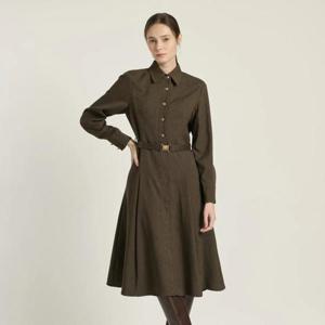 [비씨비지]버튼 포인트 벨티드 원피스 B5D9O605