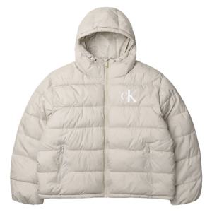 캘빈클라인 LS 모노그램 푸퍼 패딩후드 LV04RD528G BEIGE