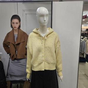 Ab.f.z DP01 앞단추루즈핏후드숏가디건 AFA1HY41