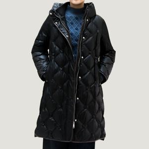 [비꼴리끄(여성)]퀼팅 후디 하프 코트 B254PH2010