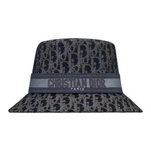 디올 버킷햇 CPB06203EDOB504 BLUE JACQUARD DOM