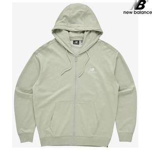 뉴발란스 NBMDD21013-BU 에센셜 싱글메쉬 후드집업 남녀공용 후드티