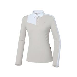 [와이드앵글]  WWU22201E1   여성 WL PRO 블럭킹 폴로 티셔츠 (L Beige)