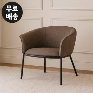 이노 패브릭 라운지 1인용 의자 인테리어 브라운