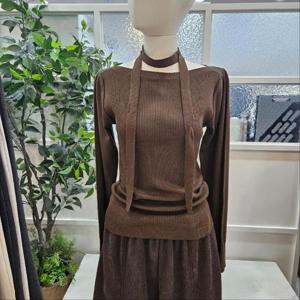 부루앤쥬디 sh06 골지어깨셔링머플러 BR BBRLPO107P