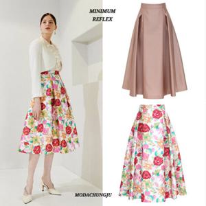 [미니멈]MD 절개라인 플레어 스커트 MD MYAAWS2210_CJ
