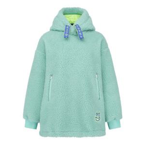 파리게이츠골프긴팔티 NQC 521E1TSA01_GN 여성 로고 패치 덤블 후드 티셔츠