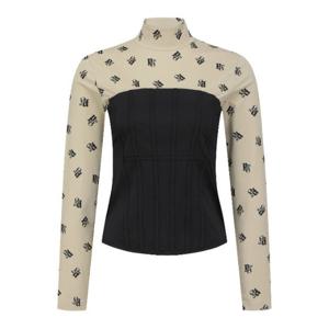 파리게이츠골프긴팔티 NQC 521D1TI305_BG 여성 솔리드 뷔스티에 절개 긴팔 티셔츠