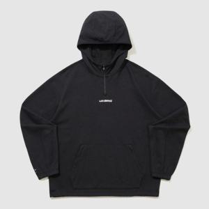 엄브로긴팔티 VQA UQ321SHD91-BLK 나이트런 하이브리드 후드 하프 집업 BLACK