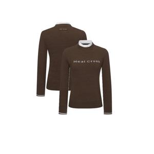 [힐크릭]여성골프웨어 골프니트 부클 모크넥 스웨터 1HCSWWU591C