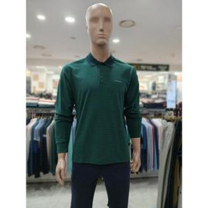 크로커다일 세이브존05 폴리혼방 자카드 폴로 티셔츠 가을 겨울 그린 ABTP3703 45
