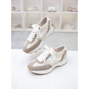 [코디엘루]가죽 데일리 세무 여성 운동화 5cm CDMD501131